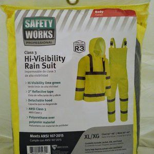Class (R3) Hi Visability Rain Suit size XL/XG